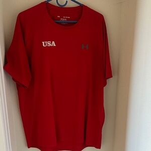 Under Armour Men’s Red USA Performance Tee
